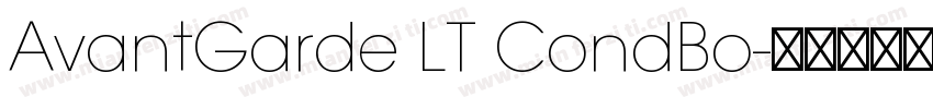 AvantGarde LT CondBo字体转换